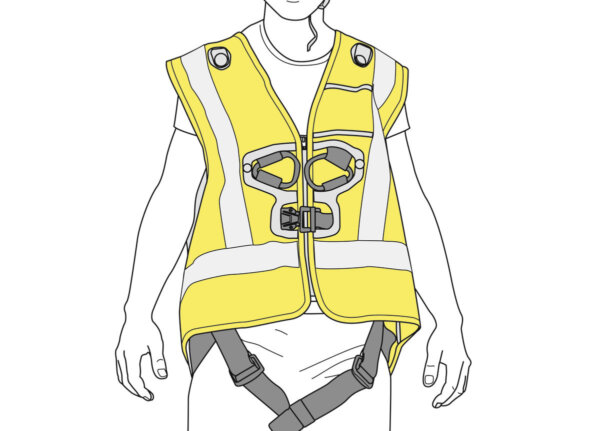 HI-VIZ vest for NEWTON harnesses - Image 3